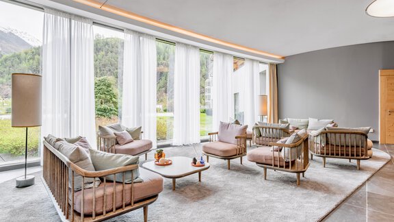 eingangshalle-hotel-aqua-dome-tirol-therme-laengen - AQUA DOME - Längenfeld